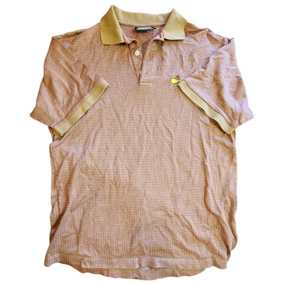 Vintage Clubhouse Collection The Masters Polo Shirt Golf PGA Diamond Medium Mens - Picture 1 of 8
